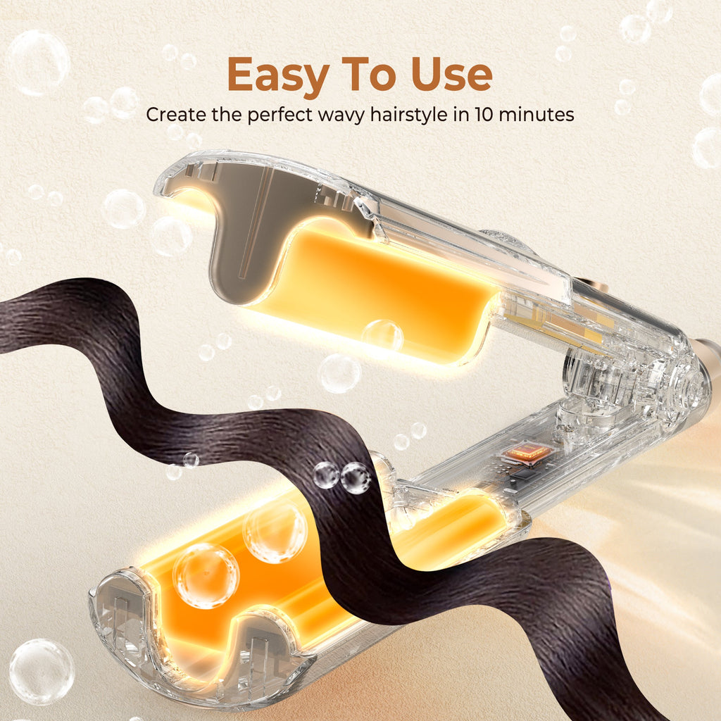 Ukliss Mermaid Haarkrultang Mini-Waves Wit