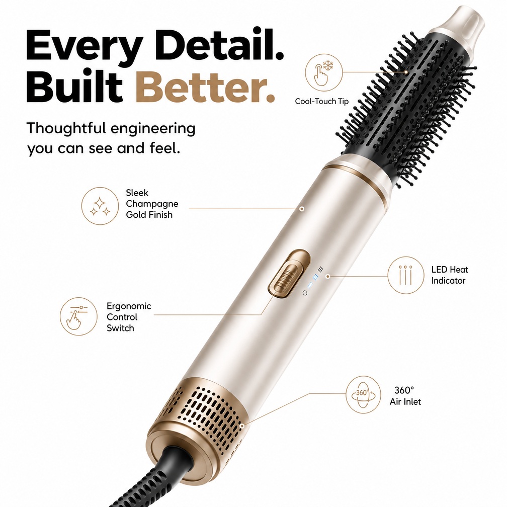 Ukliss Aura 5-in-1 Hairstyler Champagne