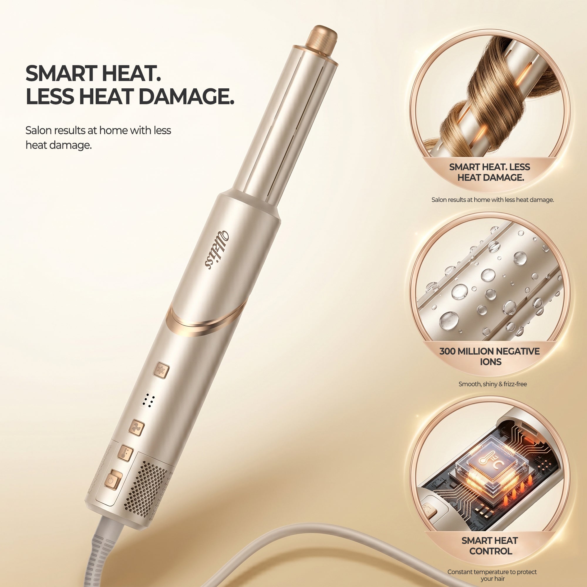 Ukliss Nexus 8-in-1 Hairstyler Champagne